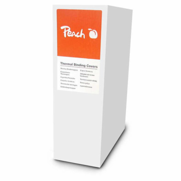 PEACH Thermal Binding Covers A4 6mm, white 100ks