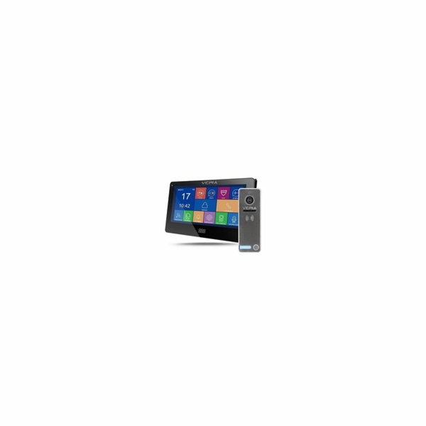 VERIA SET Dveřní videotelefon 7077C černý + VERIA 230