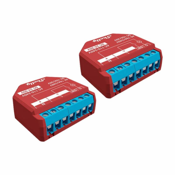 Shelly Plus 1PM Set of 2 Relays with Power measurement, W...