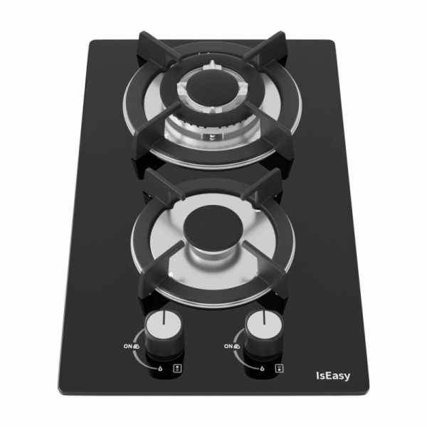 IsEasy MGBG-312A dvouzónový plynový sporák se skleněným p...