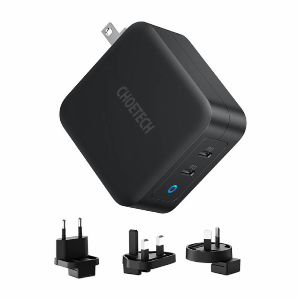 Choetech PD6008 2xUSB-C PD 100W GaN síťová nabíječka