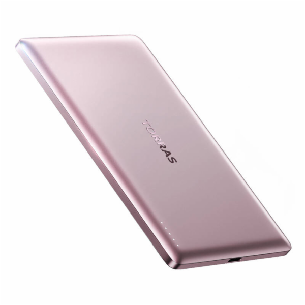 Mini powerbanka Torras 5000 mAh (růžová)