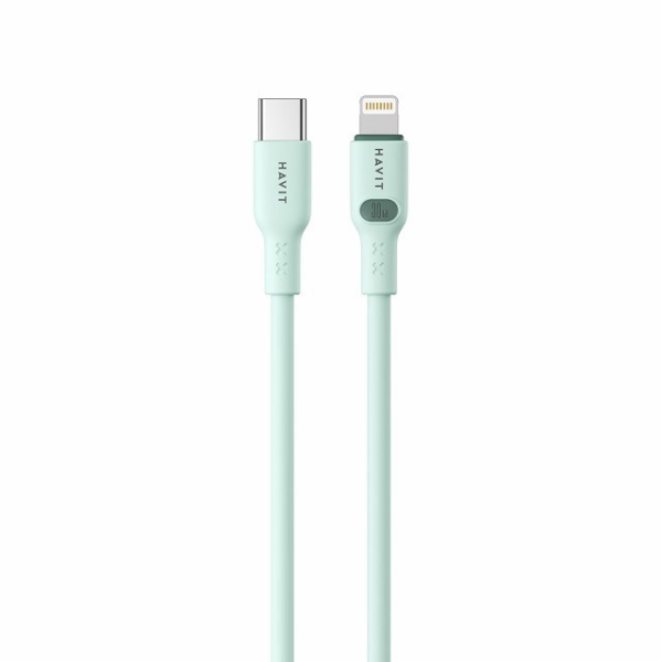 Havit CB6281 - Kabel USB typu C na Lightning, 1 m (zelený)