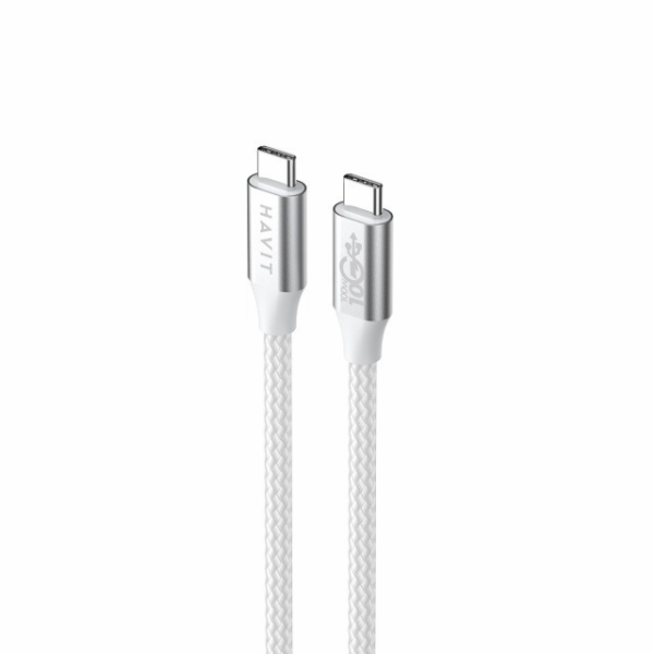 Havit CB6290 - Kabel USB typu C na USB typu C, 1 m (bílý/...