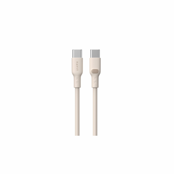 Havit CB6284 - Kabel USB typu C na USB typu C, 2,0 m (béž...