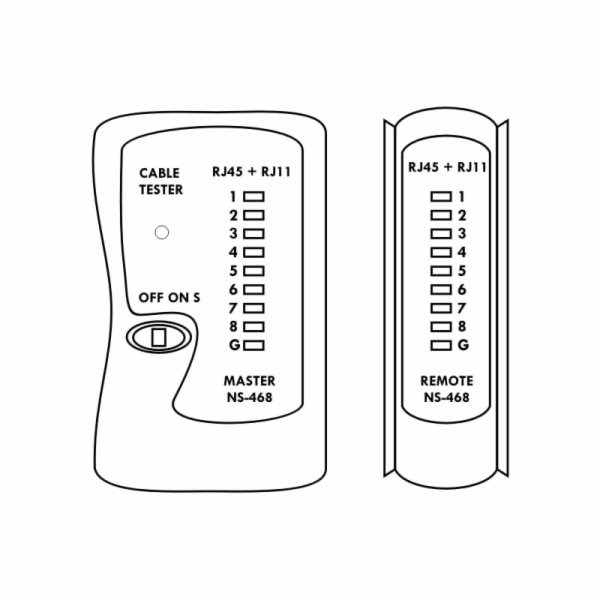 Cable&nbsp;Tester&nbsp;LED&nbsp;RJ&nbsp;45&nbsp;/&nbsp;RJ&nbsp;11&nbsp;/&nbsp;RJ&nbsp;12&nbsp;4581&nbsp;DATACOM&nbsp;Cable...