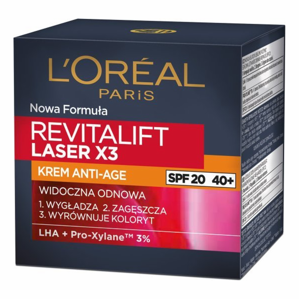 L'Oreal Paris Krém proti vráskám Revitalift Laser X3 SPF2...