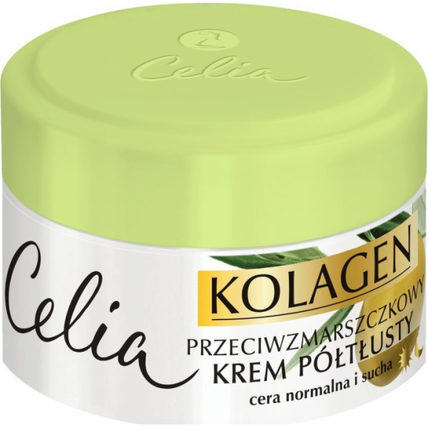 Celia Collagen series Polotučný krém proti vráskám pro no...