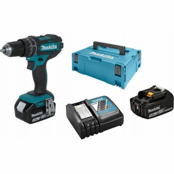 Vrtací šroubovák Makita DHP482RFJ 18 V 2 x 3 Ah baterie