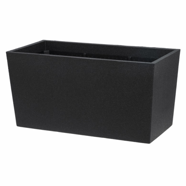 Plastový hrnec 4LIVING 276396, černý, 76×39×39 cm