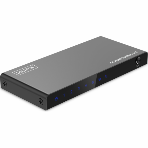 Digitus DIGITUS HDMI Splitter 1x4 4K/60Hz HDCP 2.3 ovládá...