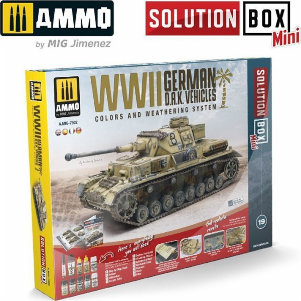 Vallejo Ammo: Solution Box Mini 19 – německá vozidla DAK ...