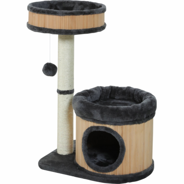 Zolux  BAMBOO škrabadlo pro kočky, 2 barvy, šedé 76 cm