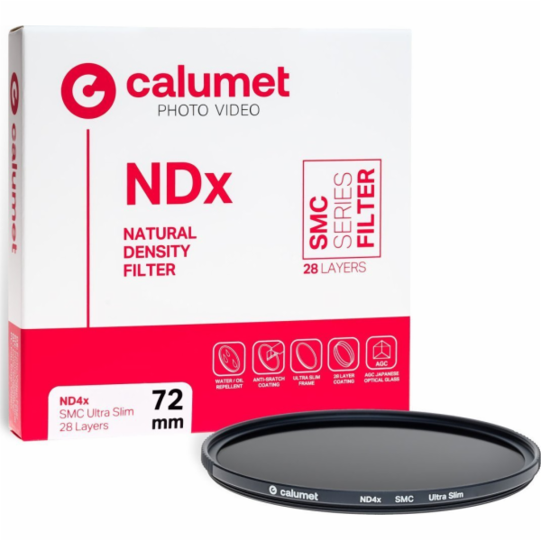 Calumet filtr Calumet ND4x SMC filtr 72 mm Ultra Slim 28 ...