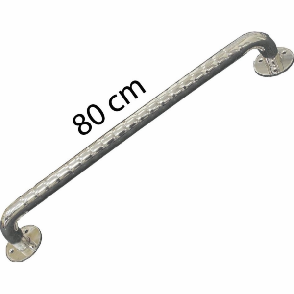 Nerezové vlnité koupelnové zábradlí 80 cm