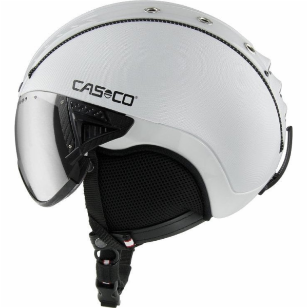 Lyžařská přilba CASCO SP-2 Carbonic Visor White M 55-57