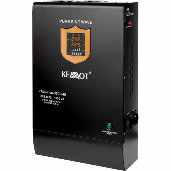 Zdroj záložní KEMOT PROsinus-3500/48 2400W 48V Black nást...