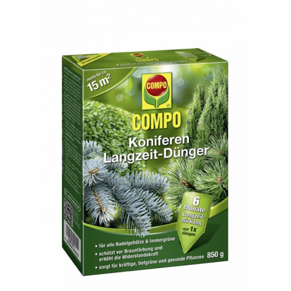 Dlouhodobě působící hnojivo na jehličnany Compo, 0,85 kg