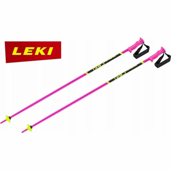 Leki  STICKS RACING KIDS růžová/žlutá 100