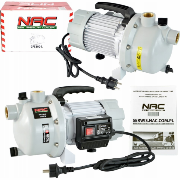 NAC NAC ZAHRADNÍ ČERPADLO 1000W 4400l/hod