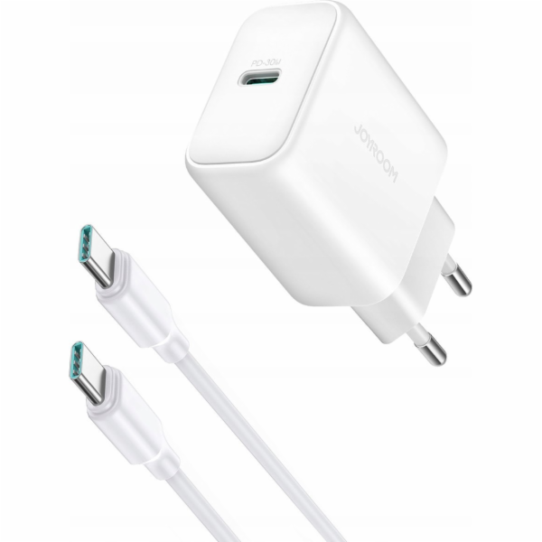 Joyroom power charger JR-TCF24 with C-C cable 30W 1m (white)