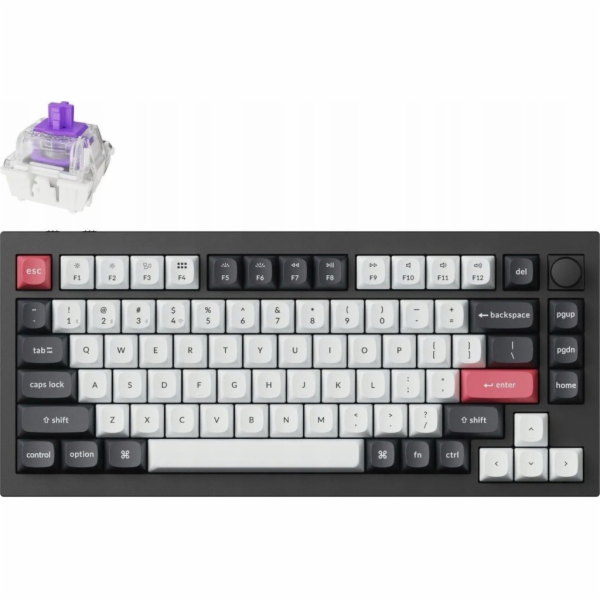 Wireless Mechanical Keyboard Keychron Q1 HE RGB, Nebula M...