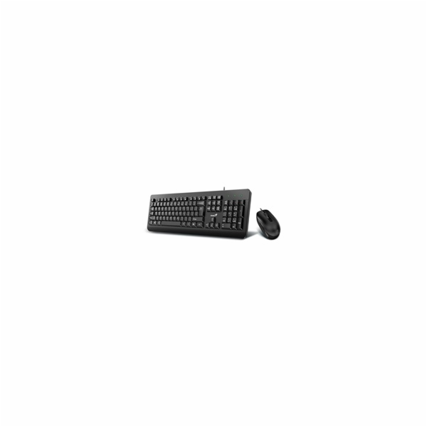 GENIUS klávesnice s myší KM-160, Drátový set USB, Copilot...