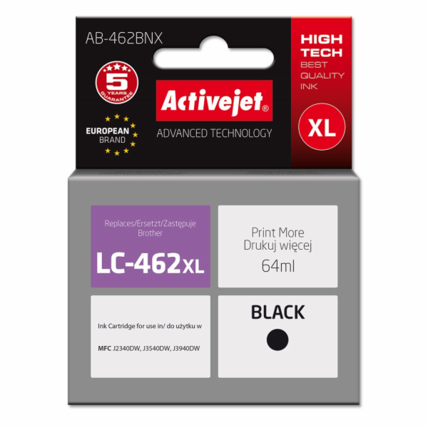 Activejet AB-462BNX Inkoust pro tiskárnu Brother, náhradn...