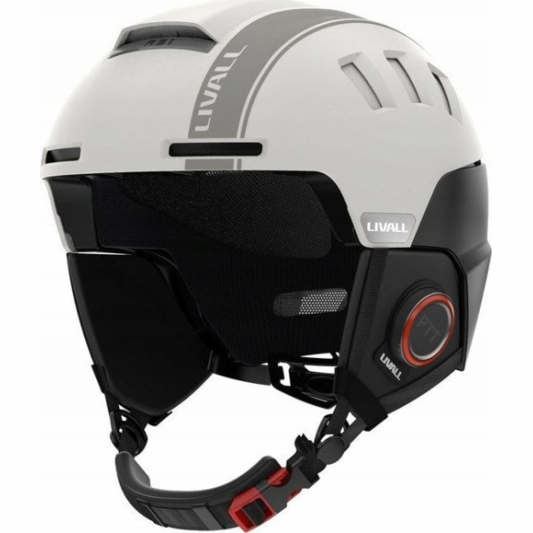 Livall RS1 Bluetooth PTT Alert SOS Lyžařská helma bílá M