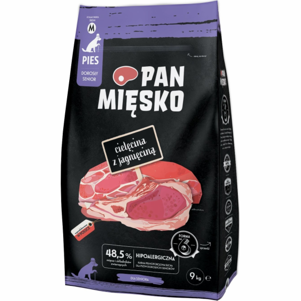 PAN MIESKO  Telecí s Jehněčím Senior krokety M - sušené m...