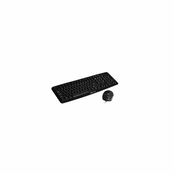 CANYON Multimedia wired keyboard, 105 keys, slim and brus...
