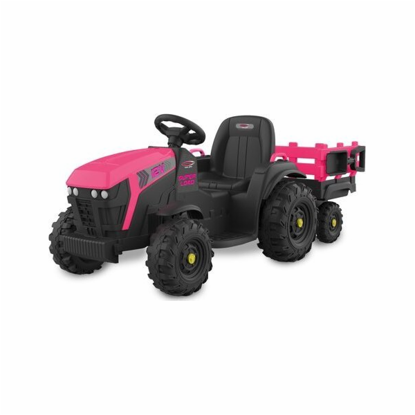 Jamara Ride-on Tractor Super Load s Anhänger 12V růžová