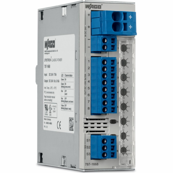 Doerr Jistič Wago 787-1668/000-004 24V DC 2-10A