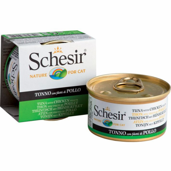 SCHESIR Tuna with chicken in jelly - mokré krmivo pro koč...
