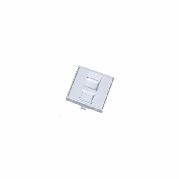Modul neosazený 1x RJ45, 45x45 mm s prachovkou