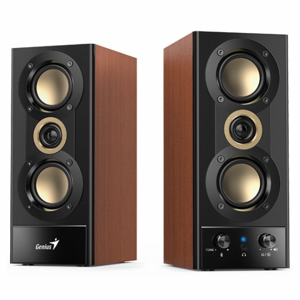 GENIUS reproduktory SP-HF800BT, 2.0, 20W, Bluetooth, 3.5m...