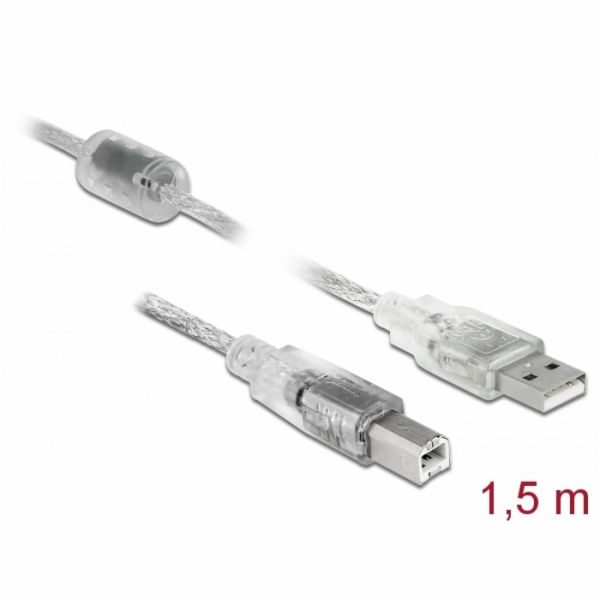 Delock Kabel USB 2.0 Typ-A samec > USB 2.0 Typ-B samec 1,...