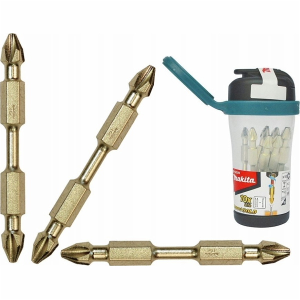 Otočné šroubovací bity Makita PZ2 10 ks.