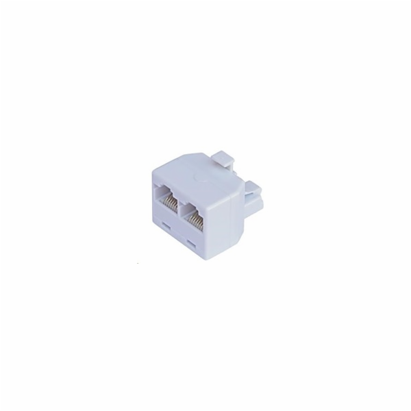 Rozdvojka RJ45, 1x8p8c/2x8p8c - telefonní