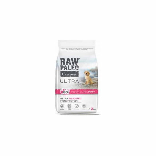 VETEXPERT Raw Paleo Ultra Pork Medium & Large Puppy - suc...