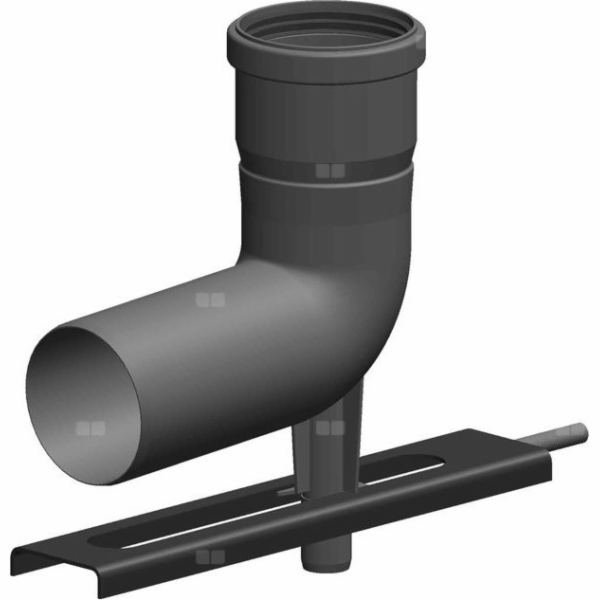 Concept Krátké koleno s podpěrou a závitovou tyčí (renova...