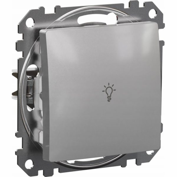 Tlačítko Schneider Electric Sedna Design Light stříbrné h...