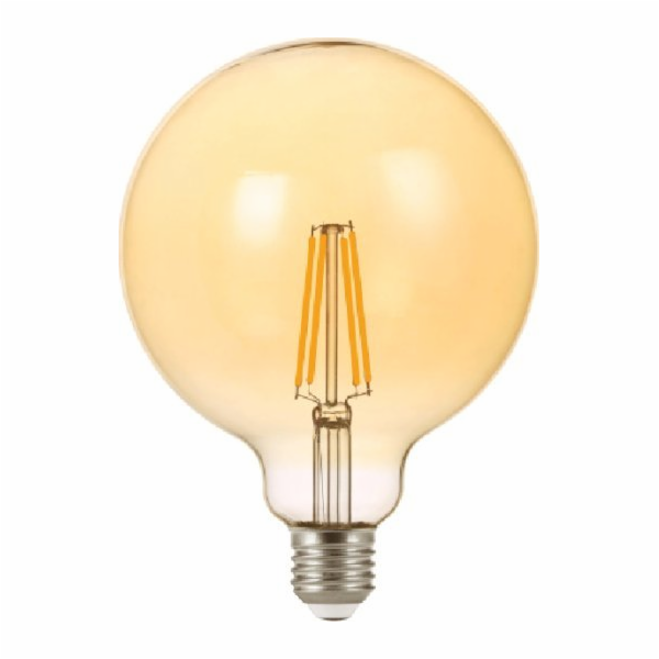 LUMAX LED LUMAX Amber LC161 12W E27 G125 1300lm Amber