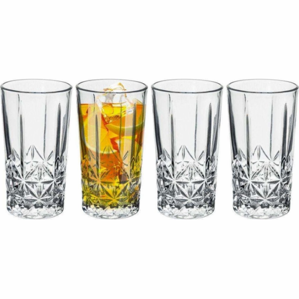 Broušené sklenice na long drink sada 4 ks KO-332100080