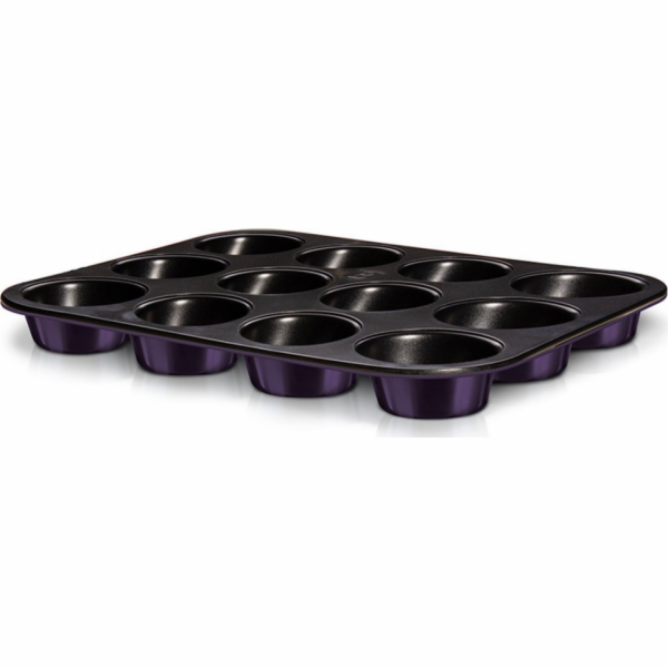 Forma na muffiny s nepřilnavým povrchem 12 ks Purple Meta...