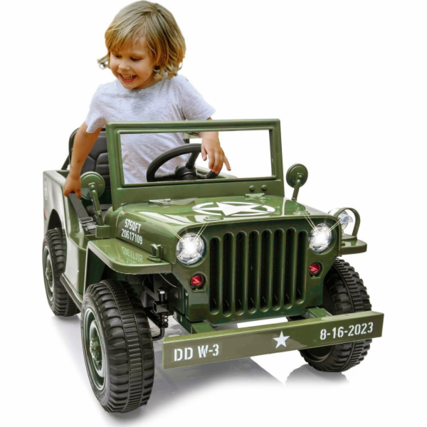 Jamara  Ride-on Jeep Willys MB Army grün 3+