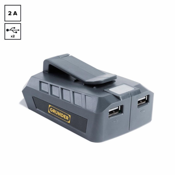 Bateriový adaptér GRUNDER ADP-01, 18 V, 2 A