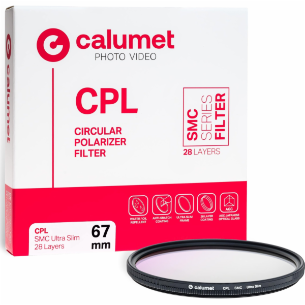 Calumet filtr Calumet CPL SMC filtr 67 mm Ultra Slim 28 v...