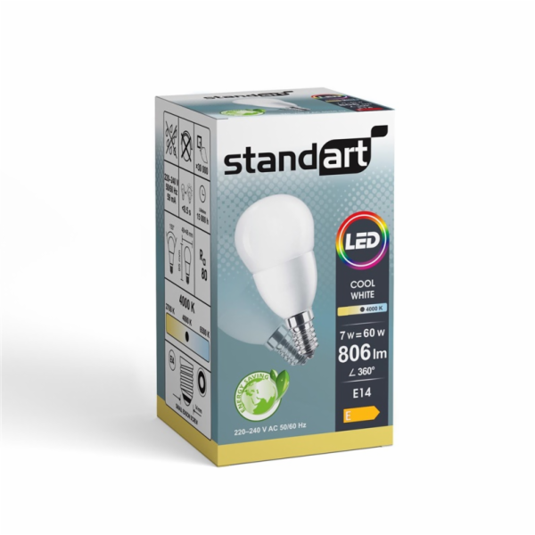 LED žárovka P48 7W E14 806LM 4000K PL/MAT