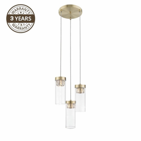 Závěsné svítidlo DOMOLETTI PORTO 20101AB-3Y, 3×25 W, G9